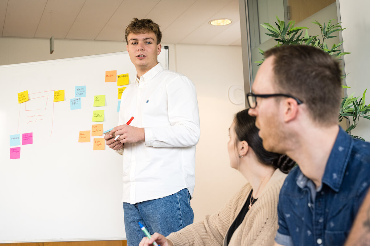 brainstorm sessie bij Dropsolid